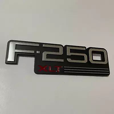 92-97 NEW F-250 XLT Door Emblem Nameplate Badge Logo Decal Red -1piece • $14.90