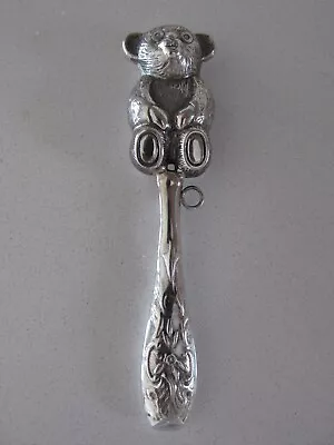 Vintage Sterling Silver Baby Rattle • $98.99