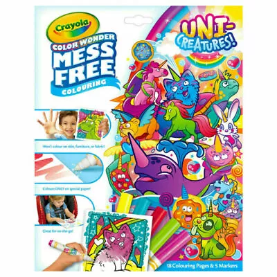 Crayola Color Wonder Uni-Creatures Coloring Set (757100) • £6.95