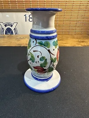 Vietri Inc. Floral Candlestick Holder Pottery Handmade In Italy • $9.99