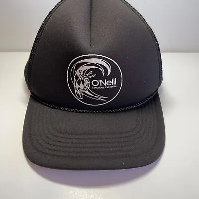 O'Neill Hat Mesh Snapback Black Surf Beach Santa Cruz CA 1 • $14.99