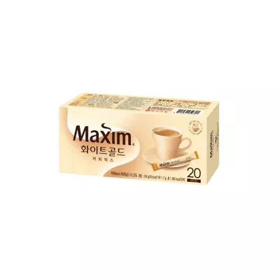 Maxim White Gold Coffee Mix Stick 100T 50T 20T Korean Instant Coffee Free • $31.74