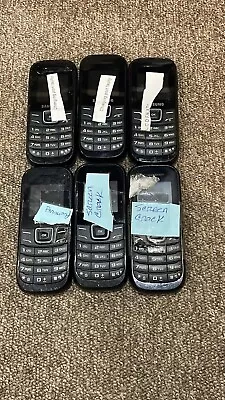 X6 Joblot Of Samsung E GT-E1200i Black Smartphone Faulty For Spares & Repairs • £11.99