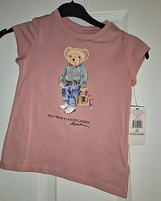Polo Ralph Lauren Pink T Shirt Kids Brand New • £20