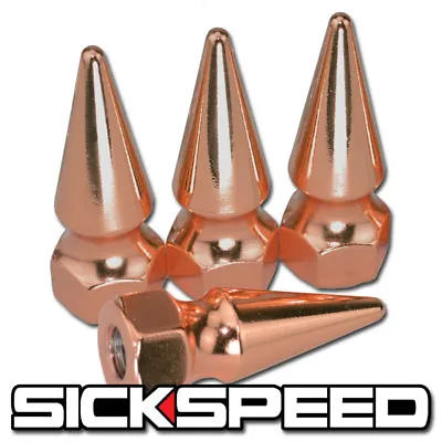 Rose Gold 4 Pc Sickspeed Spiked Bolt For Engine Bay Dress Up Kit 10x1.25 P1 • $9.88