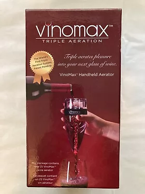 VinoMax Triple Aeration Handheld Wine Aerator NEW • $12.95