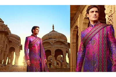 Indian/Pakistani/Asian Designer Wedding Suit/Mens Sherwani / Groom 2pcs Size 40 • £299