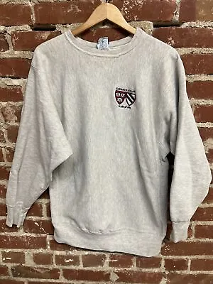 Vintage 1994 Champion Reverse Weave Harvard Crewneck Sweater Gray XL T30 • $59.99