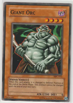 Yugioh! Giant Orc Card - Unlimited Edition  Nm - Mfc-012(x1) - Free Uk P&p • £3