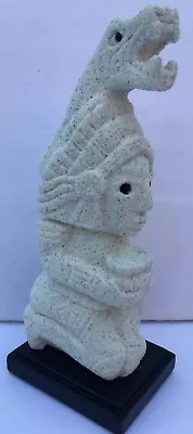 Aztec Maya Art Sculpture 'Priest Offerings' Mini • $12