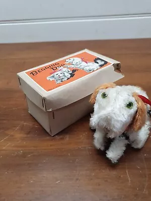 Vintage 1960s Clockwork  Dog  Tin Toy W Original Box Japan • $40