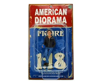 JAMES HANGING OUT AMERICAN DIORAMA 1:18 Scale Figurine 4  Male Man Figure • $8.99