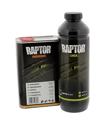 U-POL Raptor Shadow Gray Urethane Spray-On Truck Bed Liner & Texture Coating 1L • $69.95