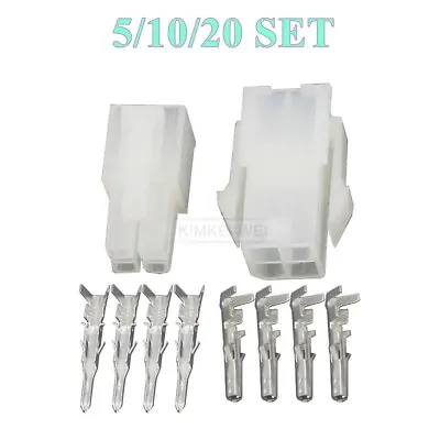 4 Pin Molex Mini-Fit Jr 5557/5559 4.2mm Connector Male Female Sets • $4.24