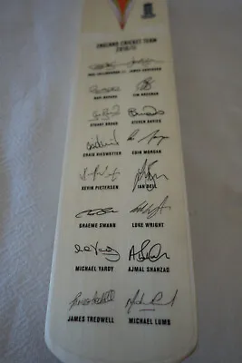 $30 • Buy Rare Miniature Cricket Bat - England Cricket Team - T20 - 2010/11 Signed