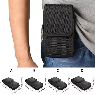 Men Women Mobile Cell Phone Waist Belt Pack Holster Pouch Bag Holder Cover Case • $4.58