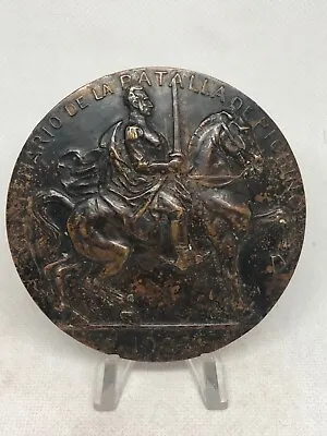 Large Medallion - 1922 Bronze Medal Centenary Of The Battle Of Pichincha Ecuador • $82.99
