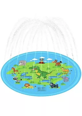 Splash Pad 67  Size Sprinkler Play Mat For Dogs & Kids Extra Large Wading Pool • $11.99