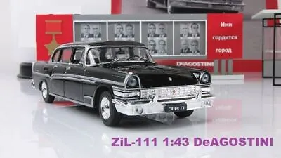 ZiL-111 1:43 Deagostini Soviet Sedan Limousine 1958 Car Diecast Model+mag • $16.99