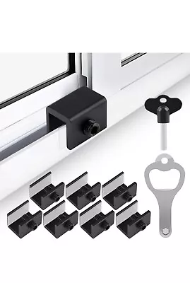 Window Locks 6 Sets Sliding Window Lock With Key For Vertical & Horizonta • $9