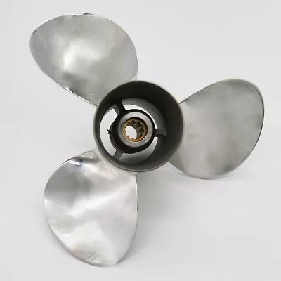 Stainless Steel Boat Outboard Propeller 9.9 X 12  For Mercury Engines 25-30HP • $195.99