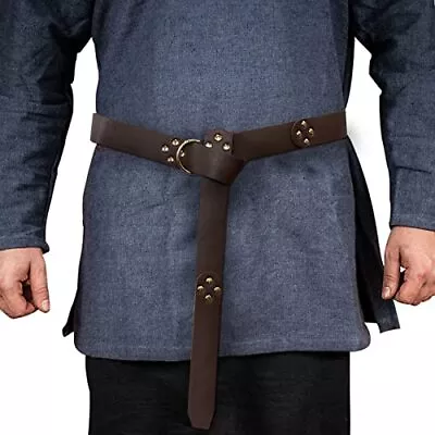 HiiFeuer Medieval PU Leather Ring Belt Retro Renaissance Rivets Belt For LARP... • $18