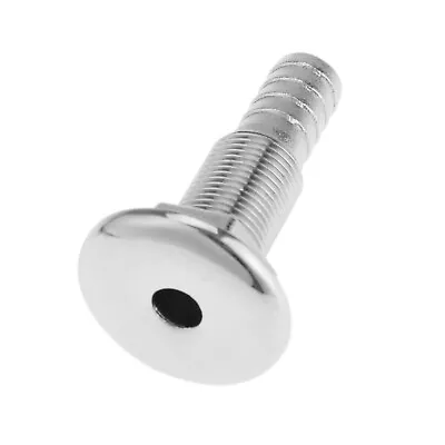 1/2  Stainless Boat Yachting Thru Hull Forting Marine Hose Barb Connector Silver • $11.57