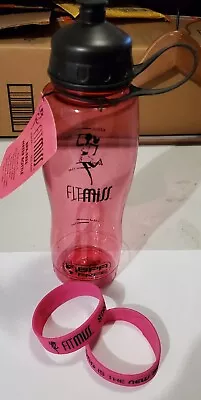 FitMiss Water Bottle And 2 Wristbands. Pink. NWT. Bsn Bpi Cellucor Musclepharm • $17.99