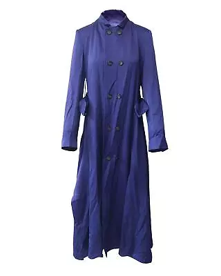 Pre Loved Roland Mouret Blue Double Breasted Acrylic Coat  -  Coats • $798.60