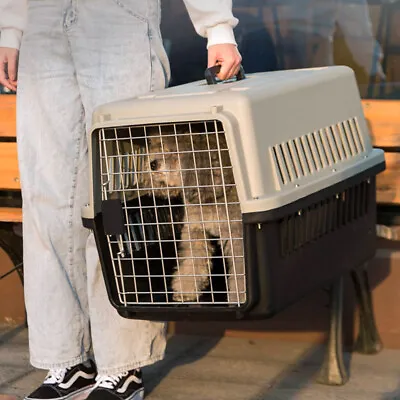 View Details XL Portable Pet Carrier Cat Puppy Travel Cage Dog Carry Basket Transporter Box • 13.94£