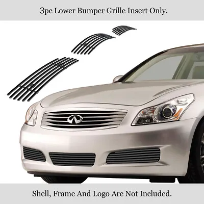 For 2007-2008 Infiniti G35 Sedan Bumper Stainless Black Billet Grille Grill • $50.99