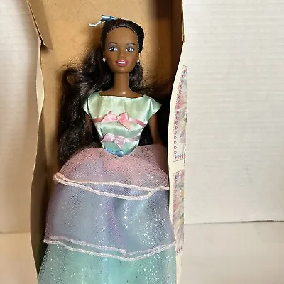 Vintage Avon Exclusive Spring Tea Party African American Barbie Doll Special E. • $15
