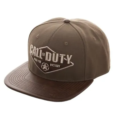 Official Call Of Duty Wwii (2) Push For Victory Green Khaki Snapback Cap  • £29.99