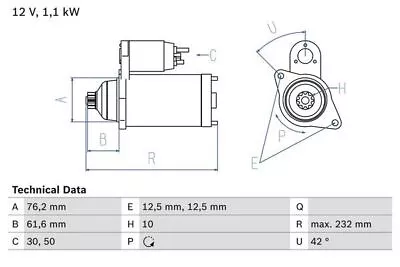 BOSCH 0 986 018 920 Starter Fits Audi TT 1.8 T Quattro 3.2 VR6 Quattro 1.8 T • $183.96