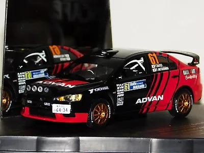 Mitsubishi Lancer Evo X Gr.n Advan #61 Rally Hokkaido 2009 Night Skid 43428 1:43 • $39.99