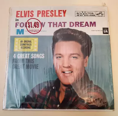 Elvis Presley FOLLOW THAT DREAM (GREAT ROCKABILLY EPA-4368 45) PLAYS VG+ TO VG++ • $59.99