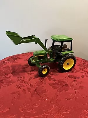 Vintage John Deere Ertl 2755 Tractor W/ Front Loader Diecast Metal Toy • $35