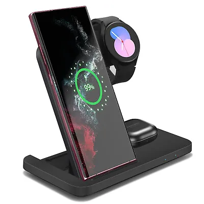 3in1 Wireless Charger Charging Stand For Samsung Galaxy Watch /Phone/Headphones • $34.59