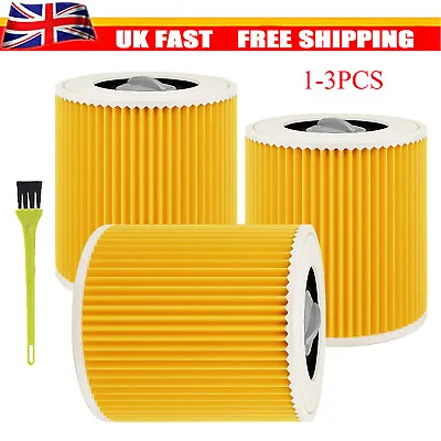 Cartridge Filter For Karcher MV2/3 WD3 WD 3 P Wet And Dry Hoover Vacuum Cleaner • £6.49