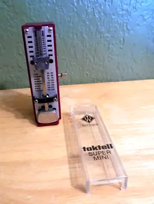 Vintage Wittner Taktell Super Mini Pocket Metronome Made In Germany Working • $25