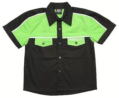 Wulfsport Green Pit Shirt Kids Team Race Top Motocross Childrens Youth AGE 3-10 • $7.51