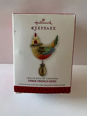 Hallmark 2013 Three French Hens Twelve Days Of Christmas 3rd In Series • $10