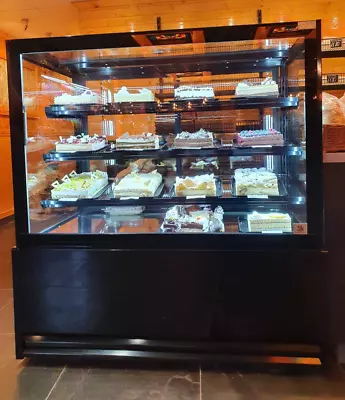 Cake Display Fridge 1.4m Long Patisserie Chiller Brand New Lift Up Glass Ellada • £2750