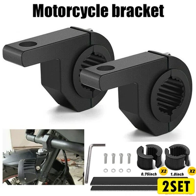 $42.63 • Buy 4x 1.25  Mounting Bracket Clamps Fog Off Road Tube BullBar LED Light Bar ATV 4WD