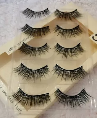 ❤️5 Pair❤️3D Mink False Eyelashes Wispy Cross Long Thick Soft Fake Eye Lashes UK • £2.95