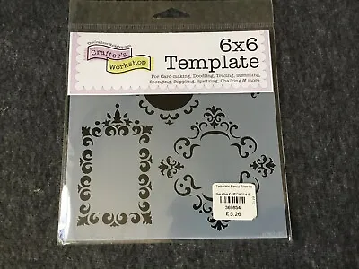 THE CRAFTERS WORKSHOP 6  X 6  Template MINI TEMPLATE FANCY FRAMES TCW214S • £4