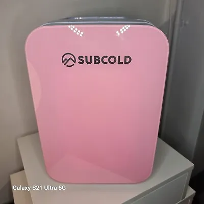Subcold Ultra 6 Pink | Mini Fridge Cooler & Warmer | Portable Home Car Travel • £36.30