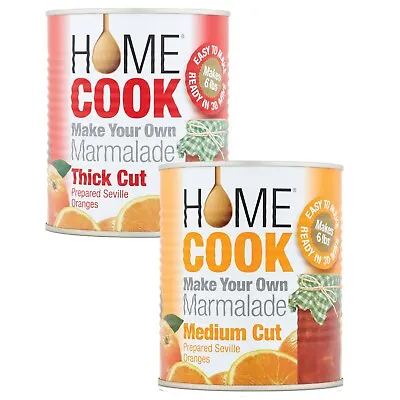 Home Cook Make Your Own Marmalade Tin Medium Or Thick Cut 850g (Pack Of 2 Tins) • £14.95