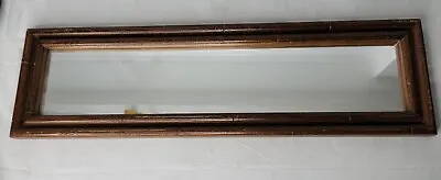 Vintage Faux Bamboo Wooden Framed Accent Wall Mirror • $37.50