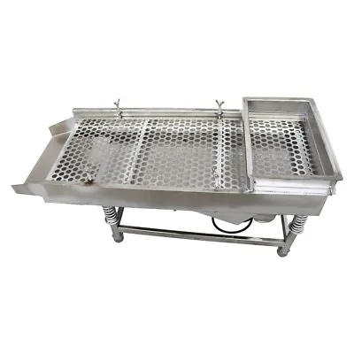 110V 15mm Linear Vibrating Screen Stainless Steel Sieve Deck Shaker 80W • $593.75